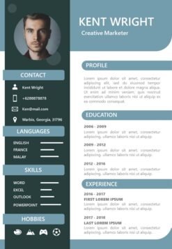 template-cv-keren